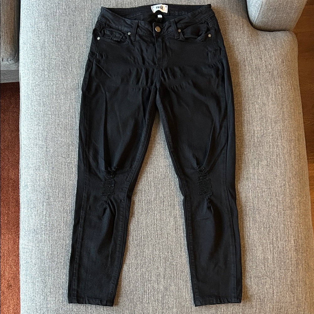 PAIGE Black Skinny Jeans